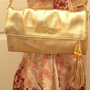 NWT Lilly Pulitzer Gold Banyan Clutch